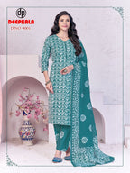 Deepkala Batik Special Vol 9 Readymade Kurti Pant With Dupatta