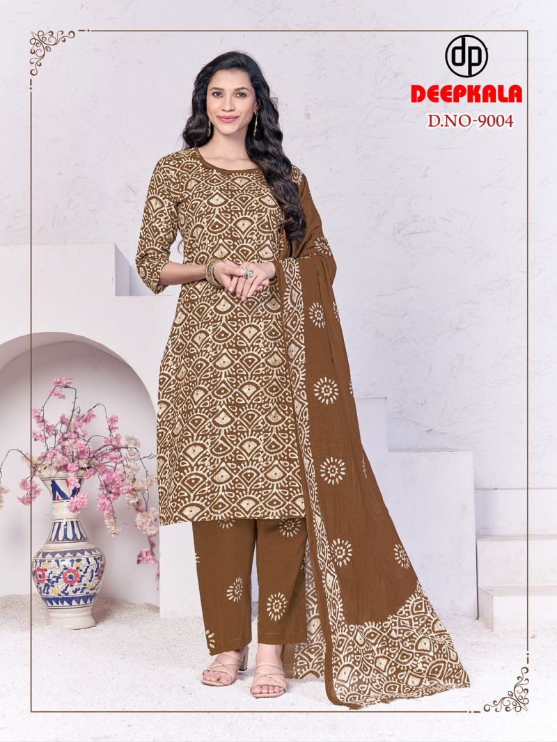 Deepkala Batik Special Vol 9 Readymade Kurti Pant With Dupatta