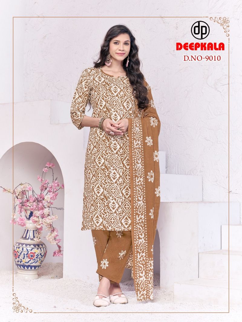 Deepkala Batik Special Vol 9 Readymade Kurti Pant With Dupatta
