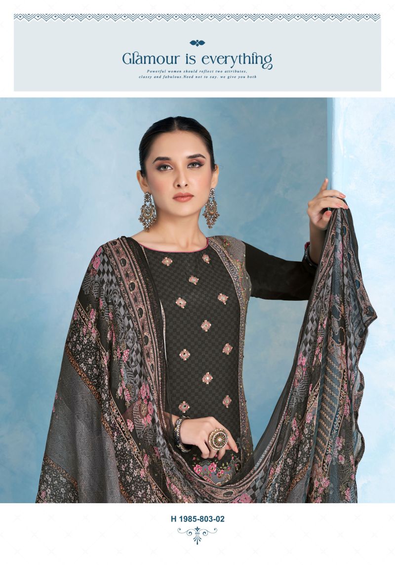 Alok Crazy Edition 3 Viscose Maslin Designer Work Dress Material