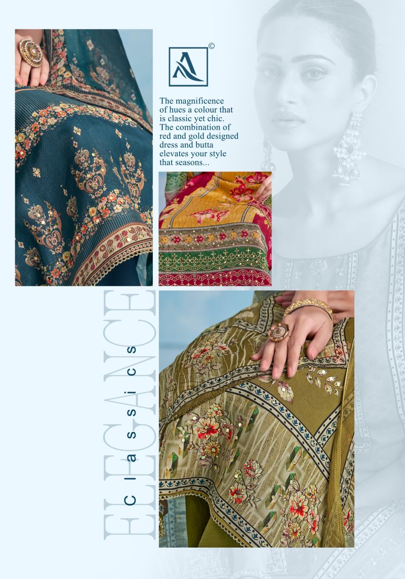 Alok Crazy Edition 3 Viscose Maslin Designer Work Dress Material