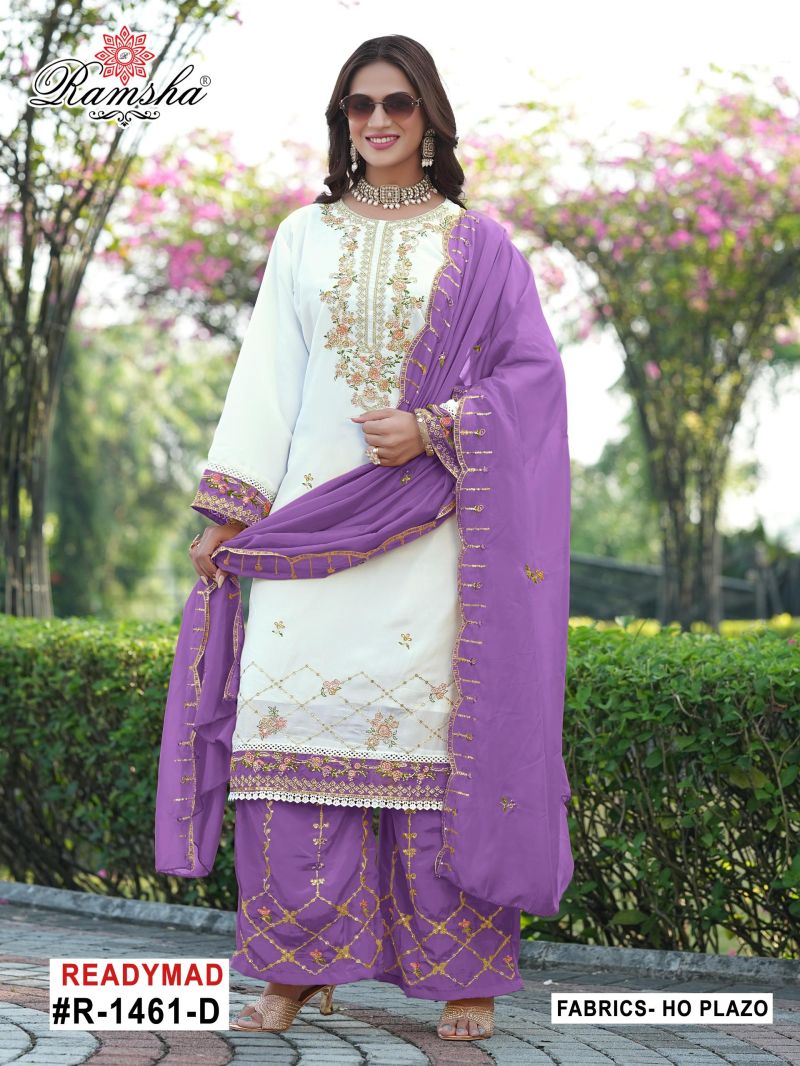 Ramsha R 1461 A To D Ho Embroidery Work Pakistani Salwar Kameez