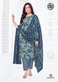 Deepkala Alisha Vol 3 Readymade Cotton Printed Kurti Pant With Dupatta