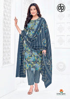 Deepkala Alisha Vol 3 Readymade Cotton Printed Kurti Pant With Dupatta