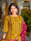 Alzohaib Asmaa Chiffon Dupatta Cotton Pakistani Salwar Kameez Suits