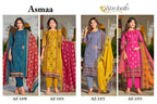 Alzohaib Asmaa Chiffon Dupatta Cotton Pakistani Salwar Kameez Suits