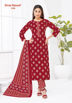 Shree Ganesh Lehriya Vol 1 Cotton Printed Dress Material