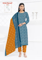 Shree Ganesh Lehriya Vol 1 Cotton Printed Dress Material