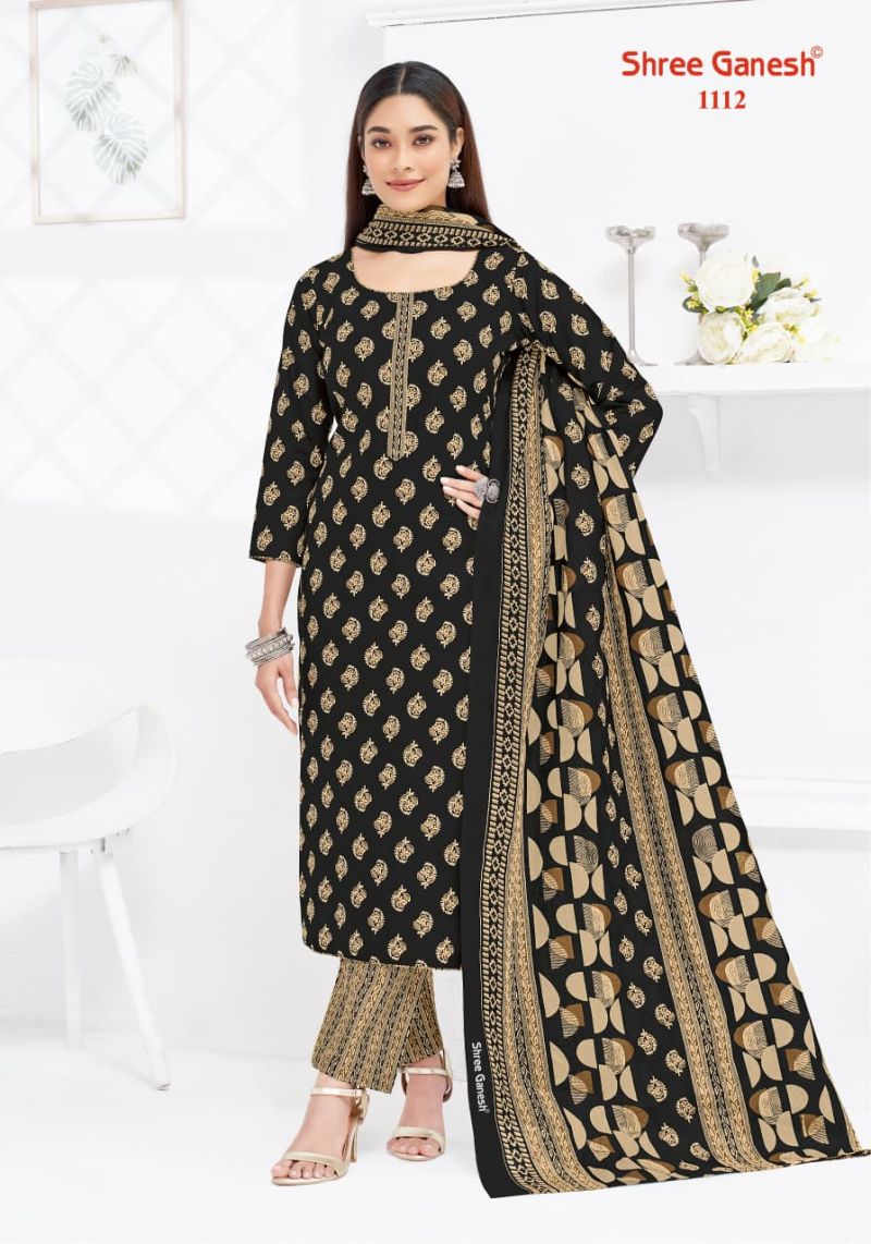 Shree Ganesh Lehriya Vol 1 Cotton Printed Dress Material