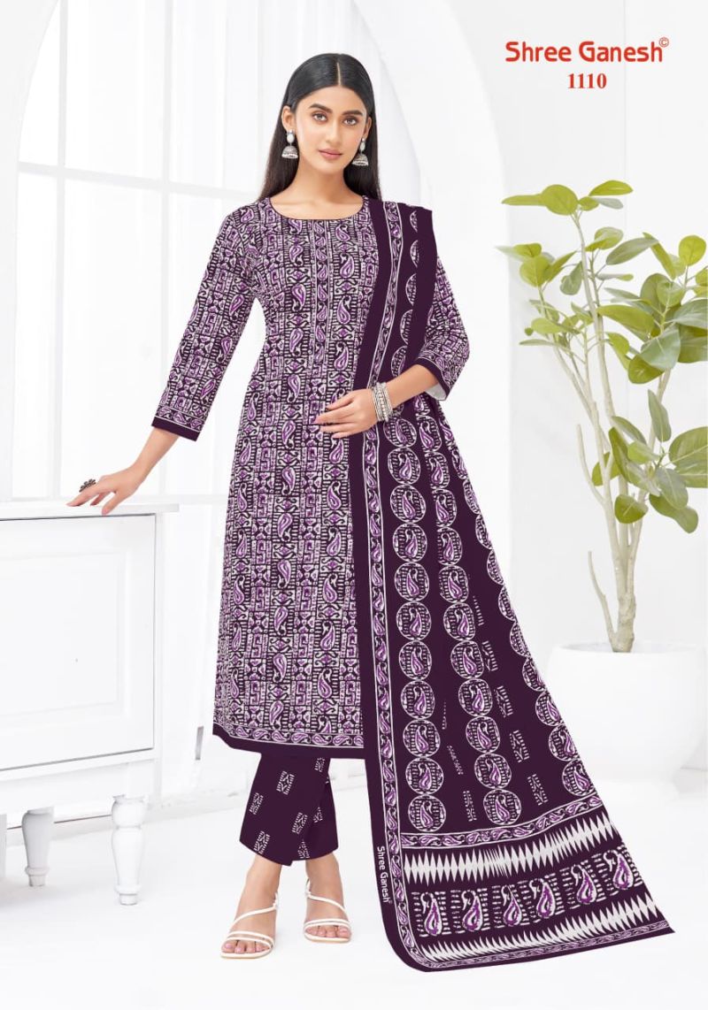 Shree Ganesh Lehriya Vol 1 Cotton Printed Dress Material