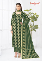 Shree Ganesh Lehriya Vol 1 Cotton Printed Dress Material