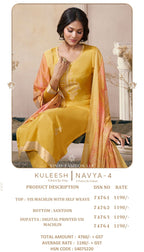 Vinay Kuleesh Navya Vol 4 Viscose Maslin Designer Salwar Kameez