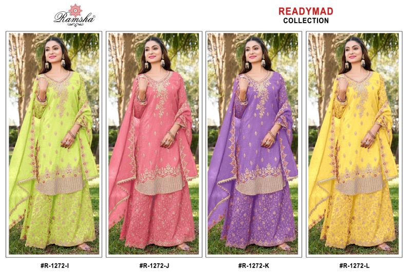 Ramsha R 1272 I To L Crunchy With Work Pakistani Salwar Kameez