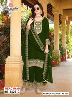 Ramsha R 1423 A To D Georgette Embroidery Pakistani Salwar Kameez