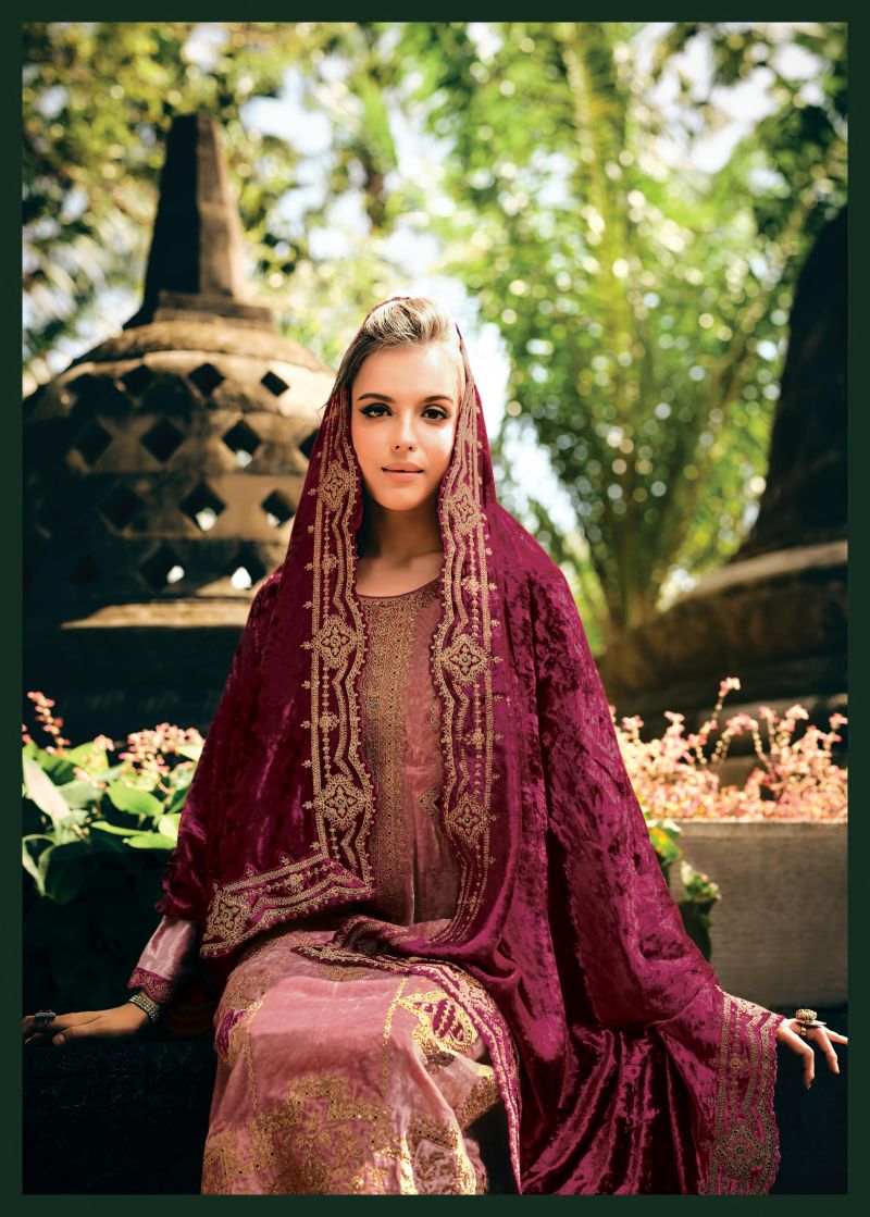 Gull Jee Gul Nasreen Viscose Velvet With Embroidery Salwar Kameez