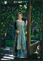 Gull Jee Gul Nasreen Viscose Velvet With Embroidery Salwar Kameez