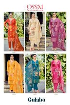 Ossm Gulabo Jacqurd Simmer Silk Embroidery Kurti Pant And Dupatta