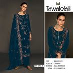Tf 1321 A To F Velvet Thread And Sequence Work Pakistani Salwar Kameez