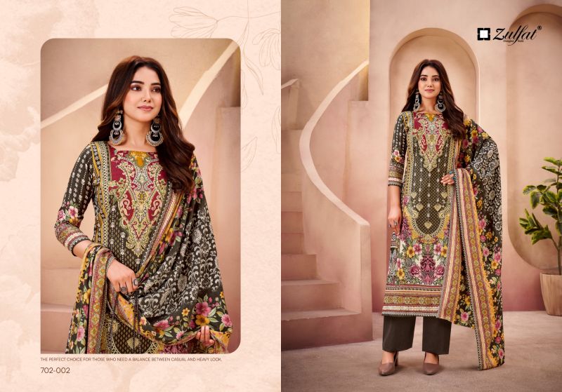 Zulfat Afsana Woollen Pashmina Dress Material Collection