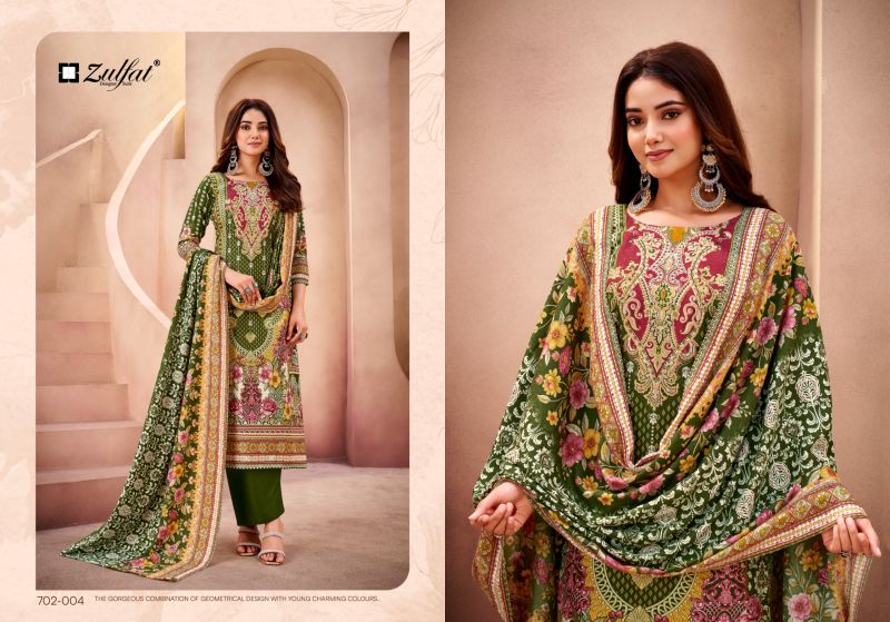 Zulfat Afsana Woollen Pashmina Dress Material Collection