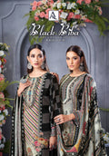 Alok Black Biba Edition 5 Viscose Maslin Designer Dress Material