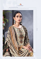 Alok Black Biba Edition 5 Viscose Maslin Designer Dress Material