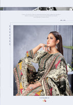 Alok Black Biba Edition 5 Viscose Maslin Designer Dress Material