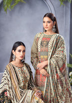 Alok Black Biba Edition 5 Viscose Maslin Designer Dress Material