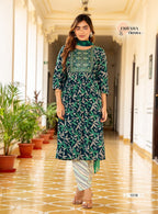 Erraha Trisha Vol 3 Readymade Rayon Capsule Printed Kurti With Bottom Dupatta