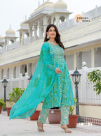 Erraha Trisha Vol 3 Readymade Rayon Capsule Printed Kurti With Bottom Dupatta