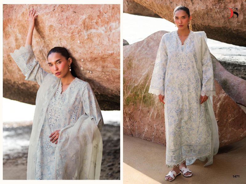Deepsy Afrozeh Viscose Pashmina Embroidery Pakistani Salwar Kameez