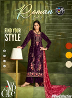 Four Dots Roman Vol 2 Velvet Embroidered Salwar Suit Collection