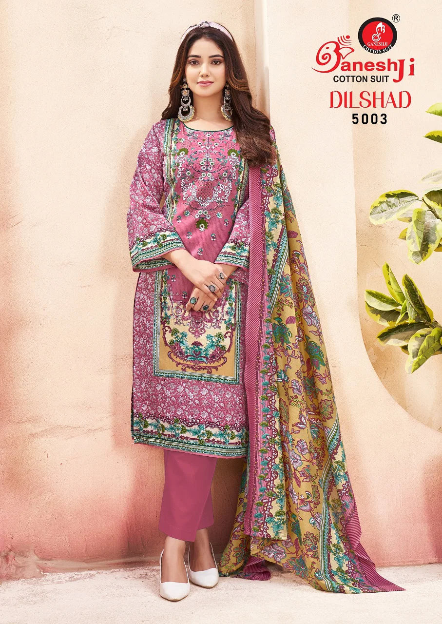 Ganeshji Dilshad Vol 5 Cotton Printed Karachi Dress Material Collection