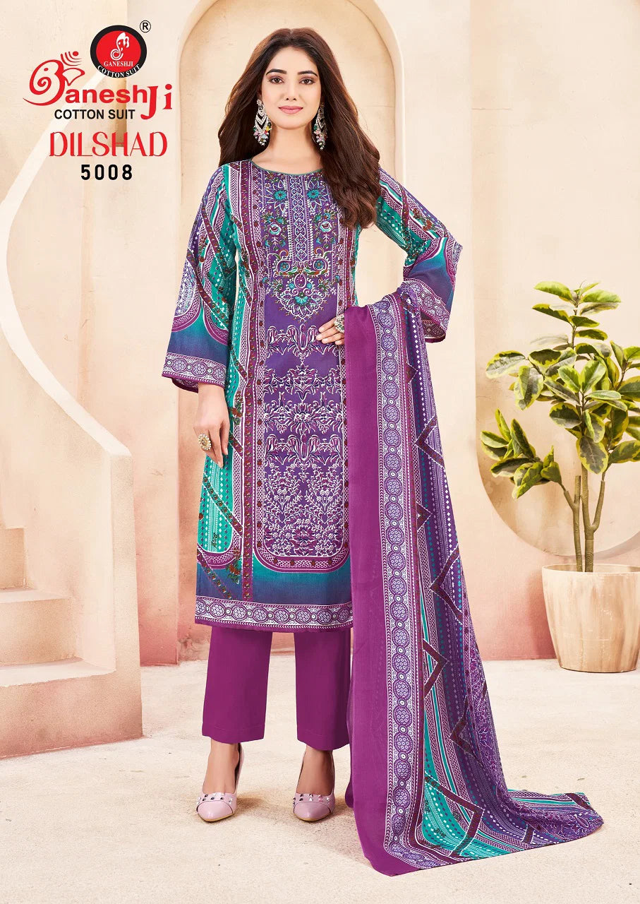 Ganeshji Dilshad Vol 5 Cotton Printed Karachi Dress Material Collection