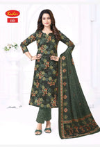 Baalar Zaara Vol 34 Readymade Cotton Printed Kurti With Bottom Dupatta