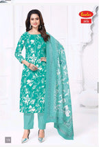 Baalar Zaara Vol 34 Readymade Cotton Printed Kurti With Bottom Dupatta