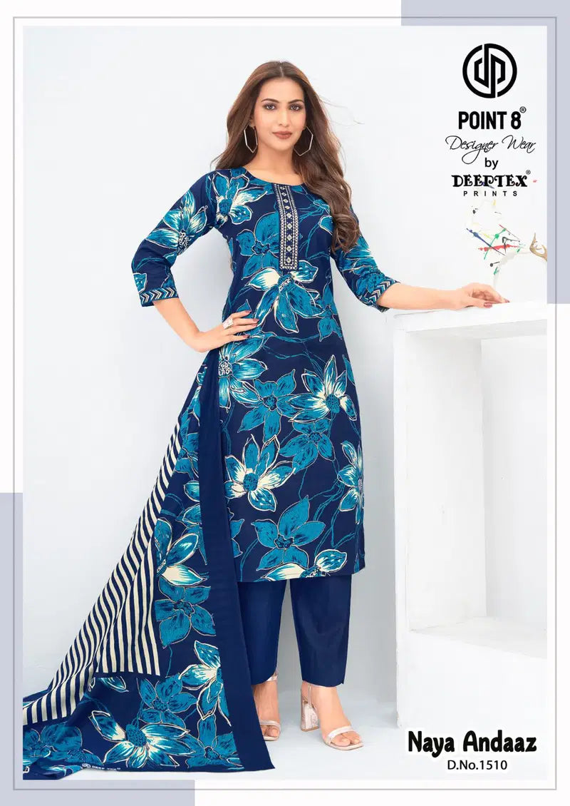 Deeptex Naya Andaaz Vol 15 Readymade Cotton Printed Kurti With Bottom Dupatta