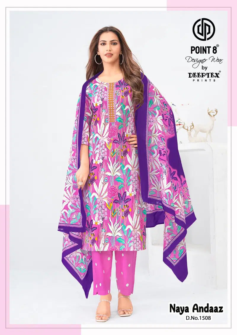 Deeptex Naya Andaaz Vol 15 Readymade Cotton Printed Kurti With Bottom Dupatta