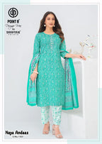 Deeptex Naya Andaaz Vol 15 Readymade Cotton Printed Kurti With Bottom Dupatta