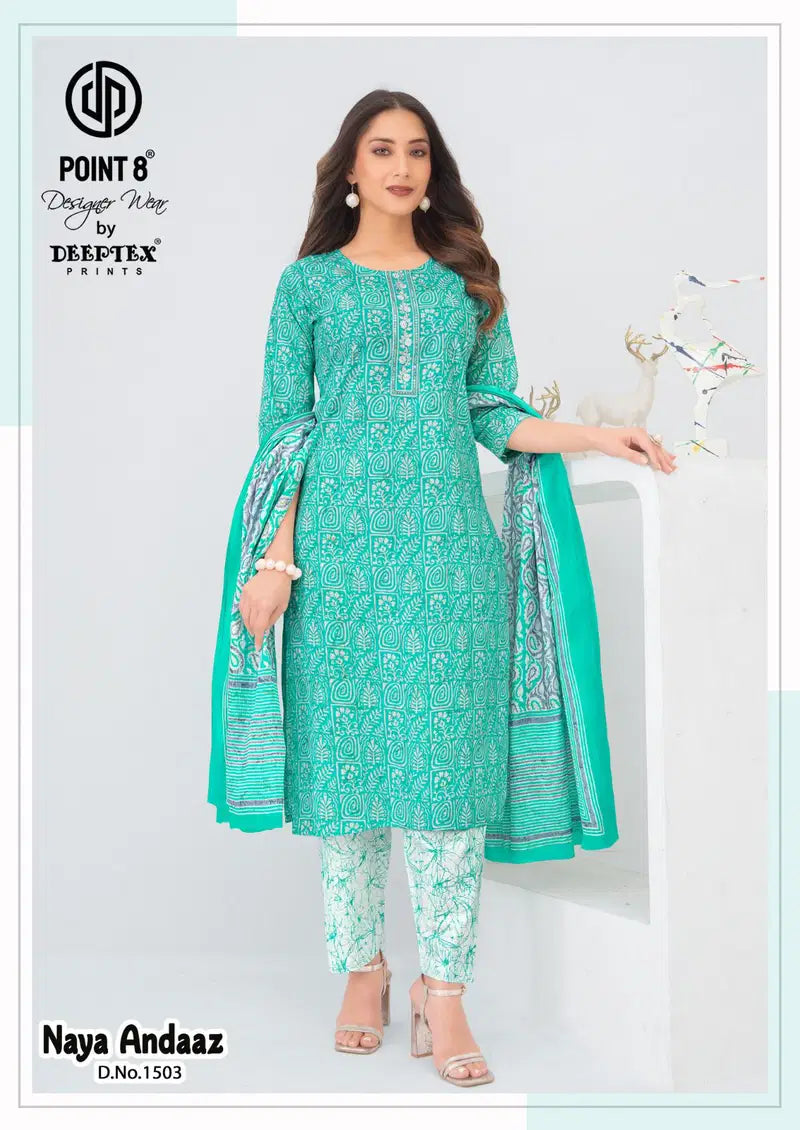 Deeptex Naya Andaaz Vol 15 Readymade Cotton Printed Kurti With Bottom Dupatta