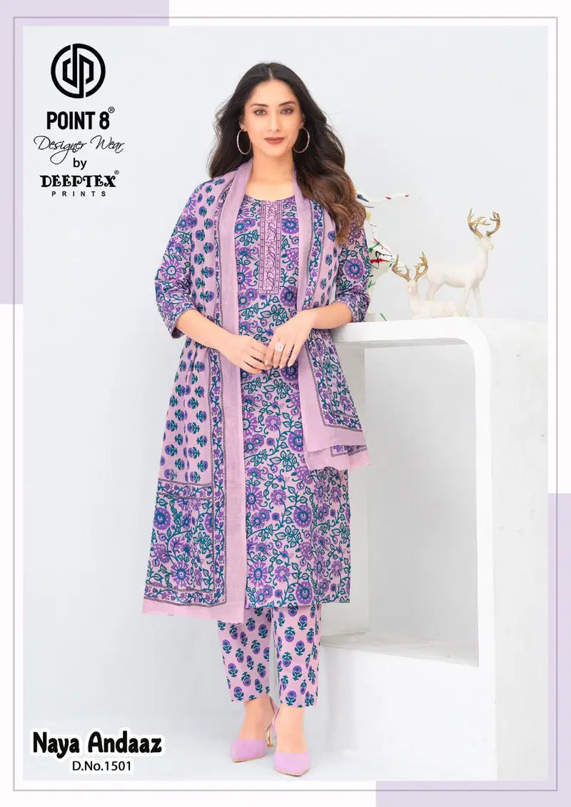 Deeptex Naya Andaaz Vol 15 Readymade Cotton Printed Kurti With Bottom Dupatta