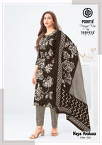 Deeptex Naya Andaaz Vol 15 Readymade Cotton Printed Kurti With Bottom Dupatta