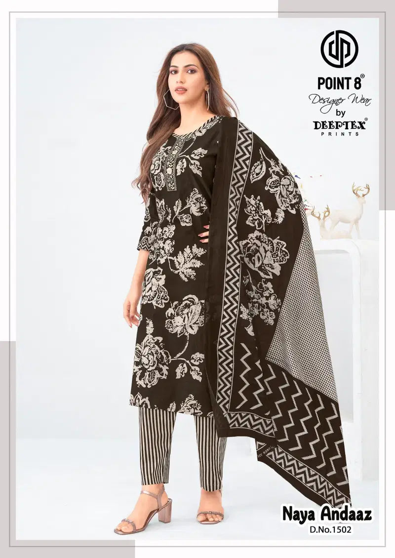 Deeptex Naya Andaaz Vol 15 Readymade Cotton Printed Kurti With Bottom Dupatta