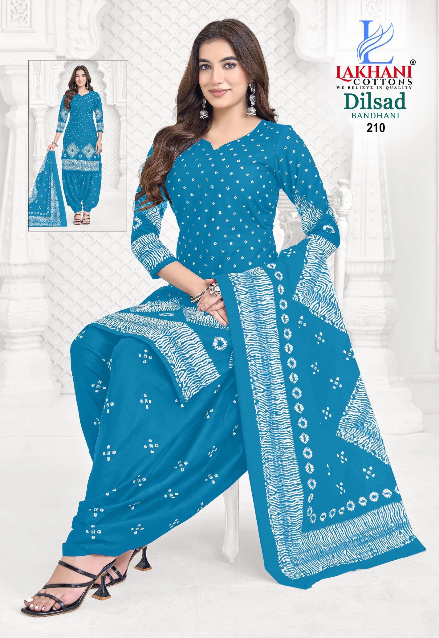 Lakhani Dilsad Bandhani Vol 02 Cotton Printed Fancy Dress Material