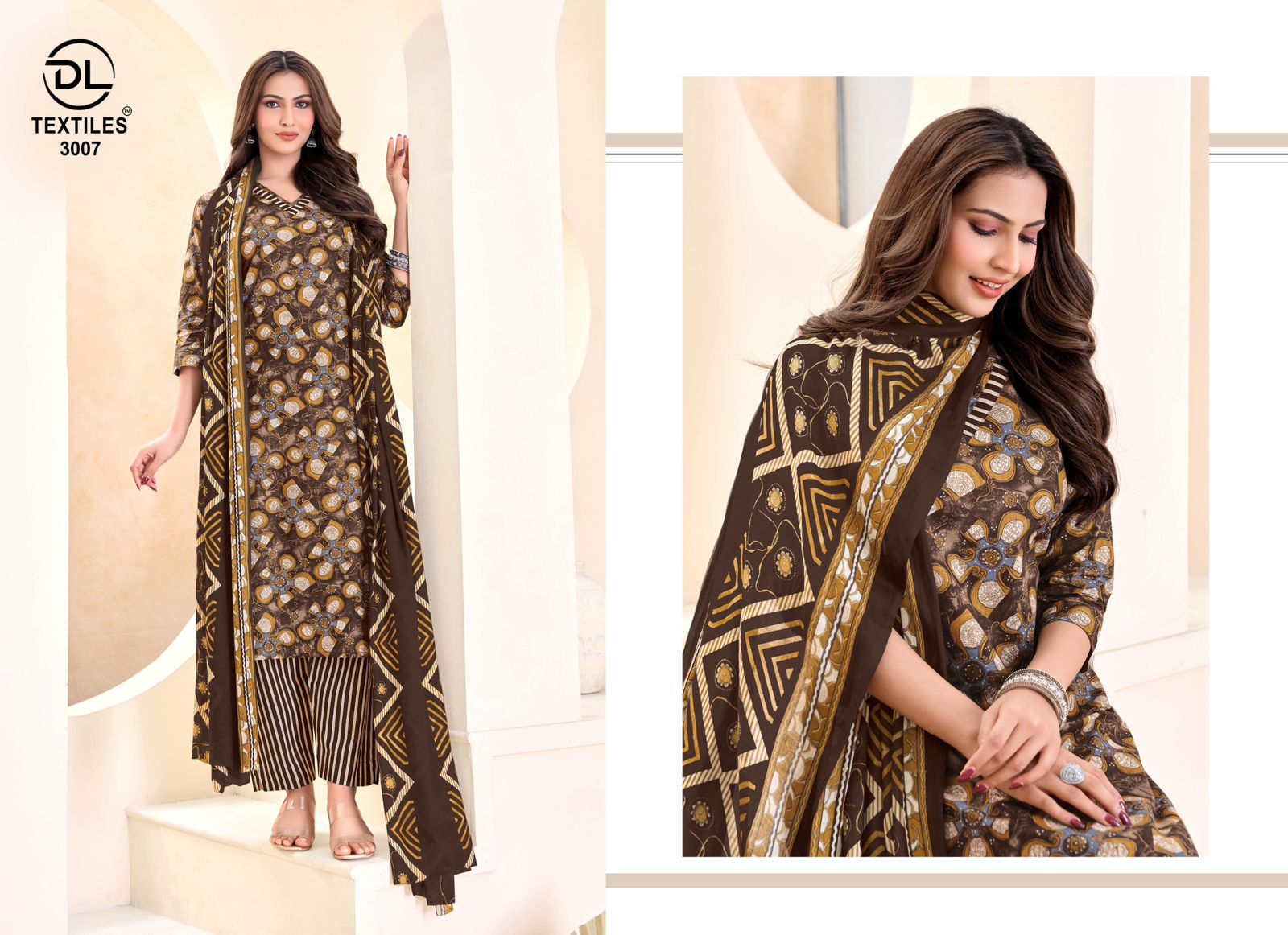 Dl Nayarang Vol 3 Readymade Cotton Printed Kurti With Bottom Dupatta