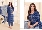 Dl Nayarang Vol 3 Readymade Cotton Printed Kurti With Bottom Dupatta