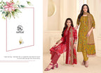 Dl Nayarang Vol 3 Readymade Cotton Printed Kurti With Bottom Dupatta