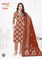 Aarvi Payal Vol 1 Cotton Printed Readymade Collection