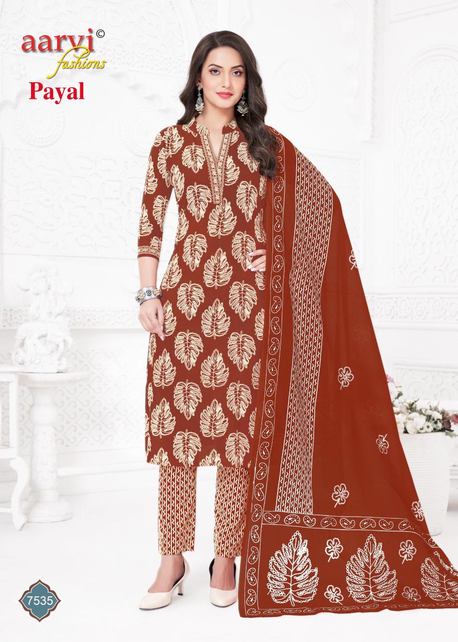 Aarvi Payal Vol 1 Cotton Printed Readymade Collection