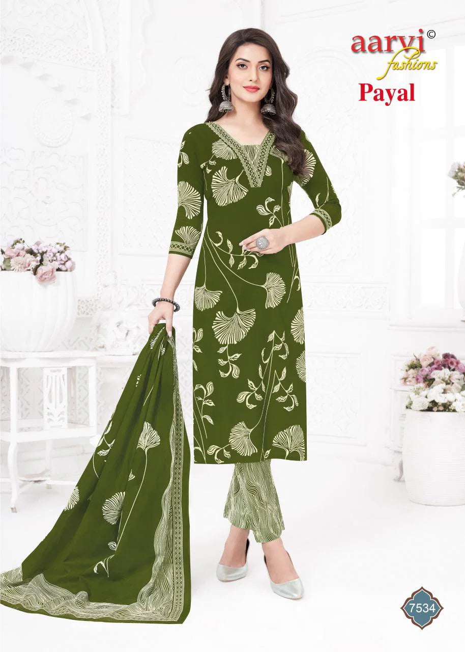 Aarvi Payal Vol 1 Cotton Printed Readymade Collection